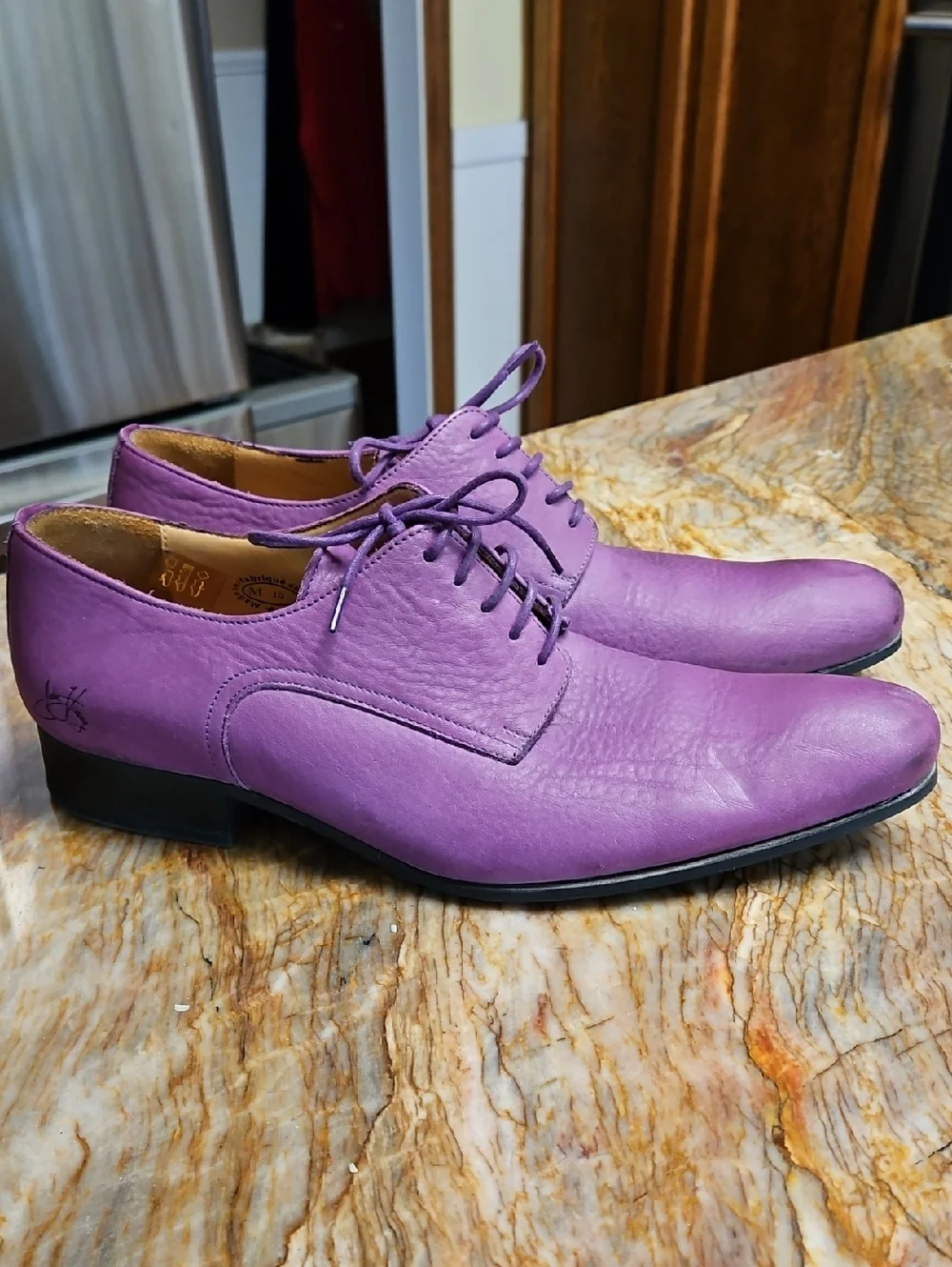 JOHN FLUEVOG Luciamo Purple Sleek Derby SHOE - 10